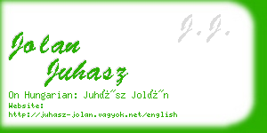 jolan juhasz business card